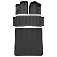 Load image into Gallery viewer, SMARTLINER Floor Mats - Cargo Liner Behind 2nd Row Set Black 08-2020 Caravan/ 08-2016 Town &amp; Country with 2nd Row Bench Seat (SA0046/B0220/D0181)