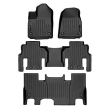 Load image into Gallery viewer, SMARTLINER All Weather Custom Fit Black 3 Row Floor Mat Liner Set Compatible With 2022-2023 Jeep Grand Wagoneer (SA0573/B0589/C0589)