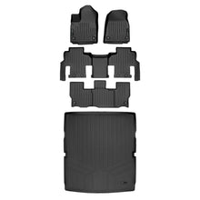 Load image into Gallery viewer, SMARTLINER All Weather Custom Fit Black 3 Row &amp; Cargo Liner Behind the 2nd Row Floor Mat Liner Set Compatible With 2022-2023 Jeep Wagoneer (SA0573/B0577/C0577/D0573)