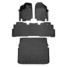 Load image into Gallery viewer, SMARTLINER Custom Fit Floor Mats 2 Rows and Cargo Liner Behind 3rd Row Set Black Compatible With 2018-2025 Honda Odyssey (SA0325/B0325/D0325)