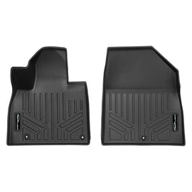 SMARTLINER All Weather Custom Fit Black 1st Row Floor Mat Liner Set Compatible With 2020-2023 Kia Telluride (SA0417)