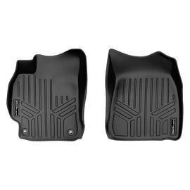 SMARTLINER Custom Fit Floor Mats 1st Row Liner Set Black Compatible With 2012-2015 Toyota Camry - All Models (SA0102)