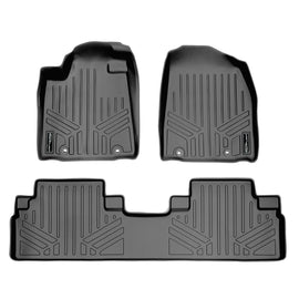 SMARTLINER Custom Fit Floor Mats 2 Row Liner Set Grey Compatible With 2013-2015 Lexus RX350/RX450h (SA2117/B2049)