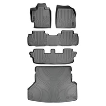 Load image into Gallery viewer, SMARTLINER Custom Fit Floor Mats 3 Rows and Cargo Liner Set Grey Compatible With 2008-2013 Toyota Highlander Non Hybrid (SA2038/B2037/C2037/D2057)