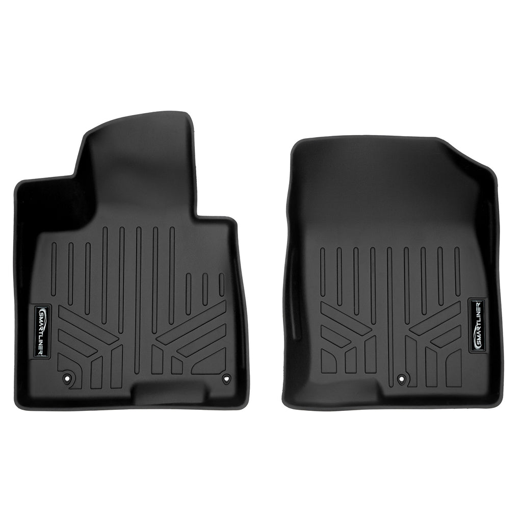 SMARTLINER All Weather Custom Fit Floor Mats 1st Row Black Liner Set Compatible With 2022-2025 Hyundai Tucson / Hyundai Santa Cruz (SA0555)