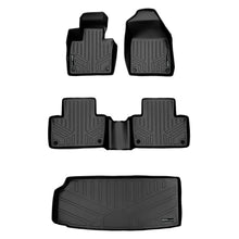 Load image into Gallery viewer, SMARTLINER Floor Mats 2 Rows and Cargo Liner Behind 3rd Row Set Black Compatible With 2016-2023 Volvo XC90 - No Plug-in Hybrid Models (SA0223/B0223/E0223)