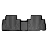 SMARTLINER All Weather Custom Fit Floor Mats 2nd Row Liner Black Compatible With 2020-2025 Hyundai Palisade Fits Bench and Bucket Seats (SB0472)