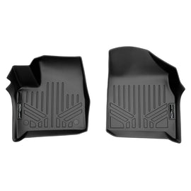 SMARTLINER Custom Fit Floor Mats 1st Row Liner Set Black Compatible With 2018-2022 Chevrolet Traverse - All Models (SA0343)