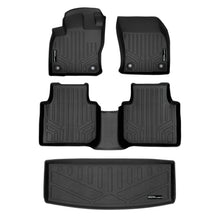 Load image into Gallery viewer, SMARTLINER Custom Fit Floor Mats 2 Rows and Cargo Liner Behind 3rd Row Black Compatible With 2018-2021 Volkswagen Tiguan 7 Passenger (SA0270/B0270/E0431)