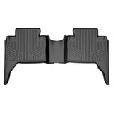 SMARTLINER Custom Fit Floor Mats 2nd Row Liner Black Compatible With 2016-2021 Toyota Tacoma Double Cab (SB0207)