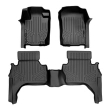 Load image into Gallery viewer, SMARTLINER Custom Fit Floor Mats 2 Row Liner Set Black Compatible With 2015-2018 Mitsubishi L200 Crew Cab (SA0324/B0324)