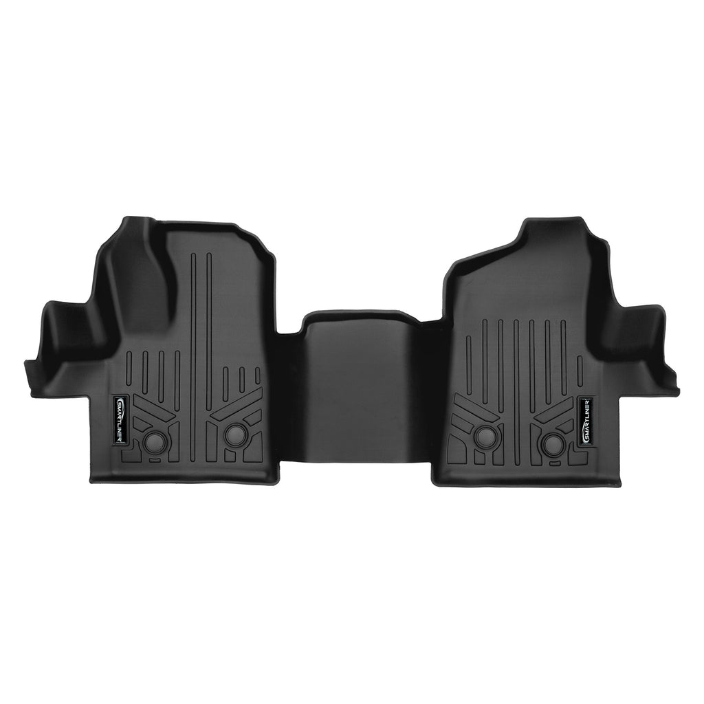 SMARTLINER All Weather Custom Fit First Row Floor Mat Liner Compatible With 2022-2023 Ford E-Transit (SA0636)