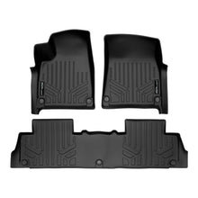 Load image into Gallery viewer, SMARTLINER All Weather Custom Fit Black 2 Row Floor Mat Liner Set Compatible With 2022-2024 Rivian R1S SUV (SA0615/B0698)
