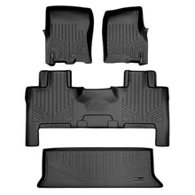 Load image into Gallery viewer, SMARTLINER Floor Mats and Cargo Liner Behind 3rd Row Set Black Compatible With 2011-2017 Expedition / Navigator (SA0183/B0183/E0183)