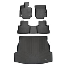 Load image into Gallery viewer, SMARTLINER Custom Fit Floor Mats 2 Rows and Cargo Liner Trunk Set Black Compatible With 2019-2023 Toyota RAV4 - No Hybrid Models (SA0418/B0418/D0418)