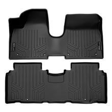 Load image into Gallery viewer, SMARTLINER Custom Fit All Weather Protection Black 2 Row Floor Liners with 1st Row Over The Hump Coverage Compatible With 2022-2025 Hyundai Ioniq 5 (SA0601/B0601)