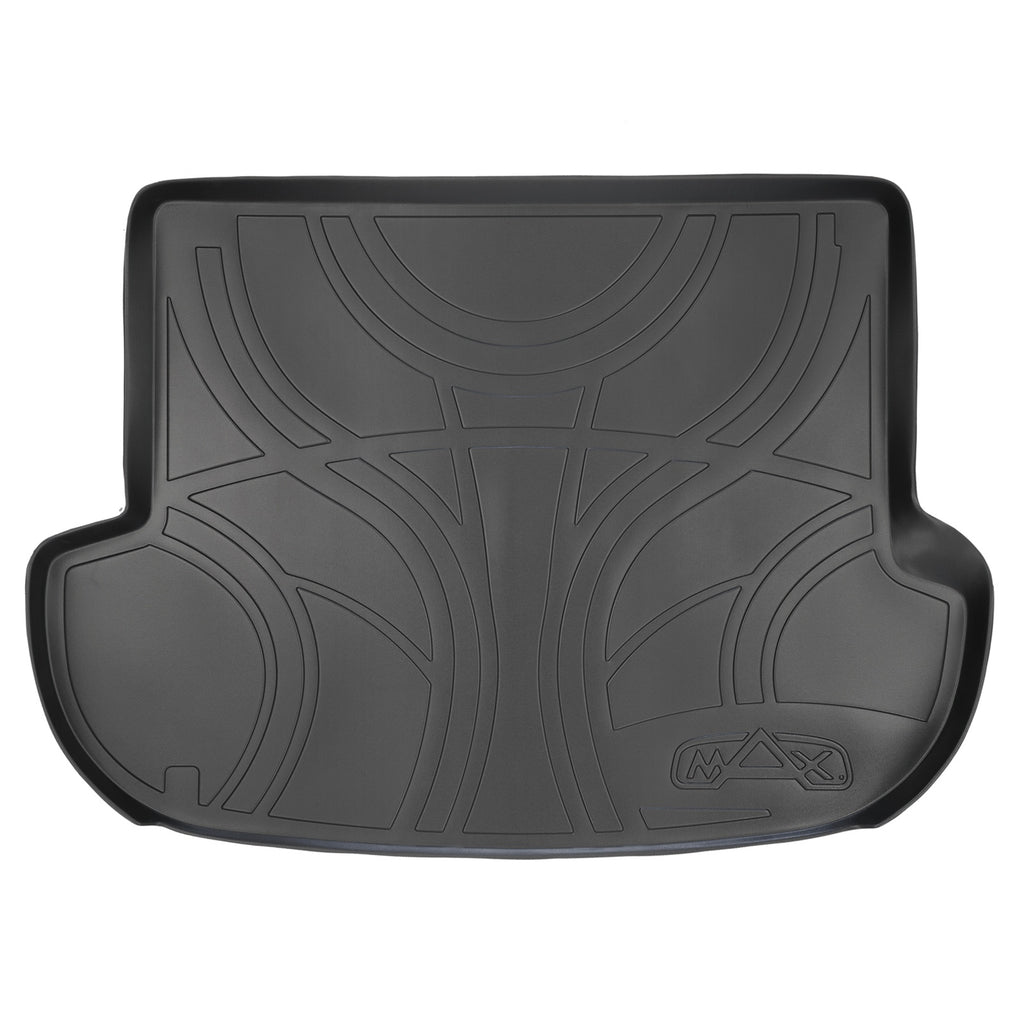 SMARTLINER All Weather Custom Fit Cargo Trunk Liner Floor Mat Black Compatible With 2007-2012 Hyundai Santa Fe without 3rd Row Seat (SD0048)