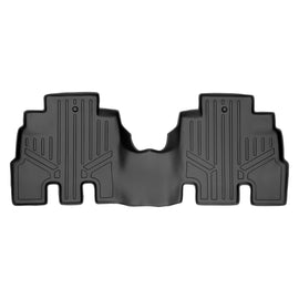 SMARTLINER Custom Fit Floor Mats 2nd Row Liner Black Compatible With 2014-2018 Jeep Wrangler Unlimited (SB0194)