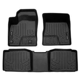 SMARTLINER Custom Fit All Weather Protection Black 2 Row Floor Liners Compatible With 2023-2025 Mitsubishi Outlander PHEV (SA0733/B0733)