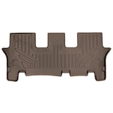 SMARTLINER All Weather Custom Fit Tan 3rd Row Floor Mat Liner Set Compatible With 2020-2023 Kia Telluride/ Hyundai Palisade with 2nd Row Bench or Bucket Seats With Center Console (SC1417)