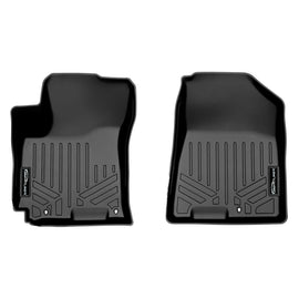 SMARTLINER All Weather Custom Fit Floor Mats 1st Row Liner Set Black Compatible With 2020-2024 Hyundai Venue (SA0492)