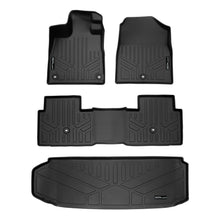 Load image into Gallery viewer, SMARTLINER Custom Fit All Weather Protection Black 2 Rows and Cargo Liner Behind 3rd Row Set Compatible With 2023-2025 Honda Pilot (SA0688/B0688/E0688)