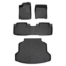 Load image into Gallery viewer, SMARTLINER Custom Fit Floor Mats 2 Rows and Cargo Liner Set Black Compatible With 2012-2016 Honda CR-V - All Models (SA0106/B0106/D0106)