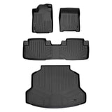 SMARTLINER Custom Fit Floor Mats 2 Rows and Cargo Liner Set Black Compatible With 2012-2016 Honda CR-V - All Models (SA0106/B0106/D0106)