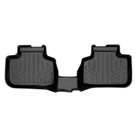 SMARTLINER All Weather Custom Fit Floor Mats 2nd Row Liner Black Compatible With 2016-2022 BMW X1 / 2018-2022 BMW X2 (SB0481)