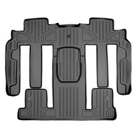 SMARTLINER Custom Fit Floor Mats 2nd and 3rd Row Liner Grey Compatible With Enclave / Acadia / Outlook (SB2326)