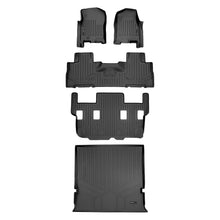 Load image into Gallery viewer, SMARTLINER Floor Mats and Cargo Liner Set Black Compatible With 07-10 Expedition/Navigator with 2nd Row Bucket Seats (SA0346/B0303/C0184/D0183)