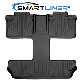 SMARTLINER Custom Fit Floor Mats 2nd and 3rd Row Liner Black Compatible With 2011-2020 Toyota Sienna 7 Passenger Model Only (SB0128)
