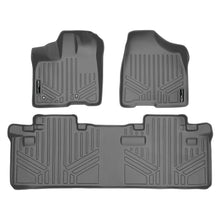 Load image into Gallery viewer, SMARTLINER Custom Fit Floor Mats 2 Row Liner Set Grey Compatible With 2011-2012 Toyota Sienna 8 Passenger Model Only (SA2083/B2083)