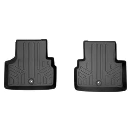 SMARTLINER Custom Fit Floor Mats 2nd Row Liner Black Compatible With 2018-2022 Infiniti Q50 (SB0469)
