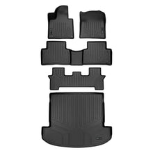 Load image into Gallery viewer, SMARTLINER Custom Fit 3 Row Floor Mats &amp; Cargo Liner Behind 2nd Row Set Compatible With 2021-2023 Kia Sorento (SA0547/B0547/C0547/D0547)