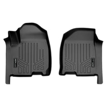 Load image into Gallery viewer, SMARTLINER Custom Fit Floor Mats 1st Row Liner Set Black Compatible With Vinyl Floor 2019-2021 Chevy Silverado / GMC Sierra 1500 (SA0457)