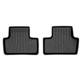 SMARTLINER Custom Fit All Weather 2nd Row Black Floor Mat Liners Compatible With 2018-2023 Volvo XC60 (SB0604)