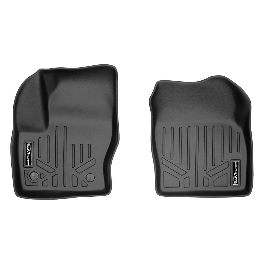 SMARTLINER Custom Fit All Weather Protection Black 1st Row Liners Compatible With 2013-2019 Ford Escape (SA0115)