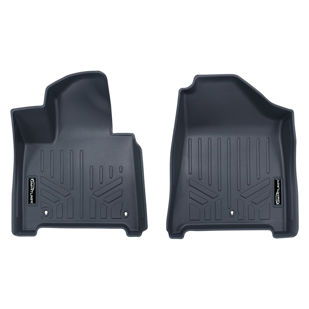 SMARTLINER Custom Fit All Weather Protection Supersonic Grey 1st Row Liners Compatible With 2024-2025 Hyundai Santa Fe (SA4742)