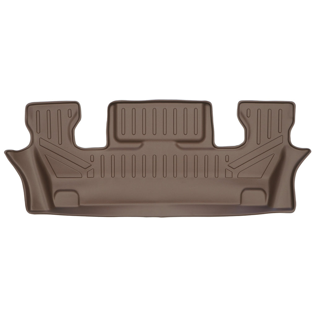 SMARTLINER Custom Fit Tan 3rd Row Floor Mat Liner Compatible With 2020-2023 Ford Explorer With 2nd Row Bucket Seats (SC1423)