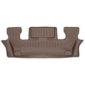 SMARTLINER Custom Fit Tan 3rd Row Floor Mat Liner Compatible With 2020-2023 Ford Explorer With 2nd Row Bucket Seats (SC1423)