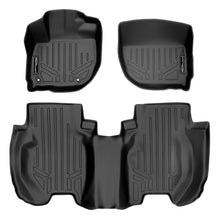 Load image into Gallery viewer, SMARTLINER Custom Fit Floor Mats 2 Row Liner Set Black Compatible With 2015-2021 Honda Fit (SA0193/B0195)