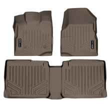 Load image into Gallery viewer, SMARTLINER Custom Fit Floor Mats 2 Row Liner Set Tan Compatible With 2011-2017 Chevy Equinox / GMC Terrain with Dual Front Floor Posts (SA1119/B1070)