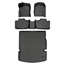 Load image into Gallery viewer, SMARTLINER Floor Mats 2 Rows and Cargo Liner Behind 2nd Row Set Black Compatible With 2016-2022 Dodge Durango with 2nd Row Bench Seat (SA0315/B0071/D0113)