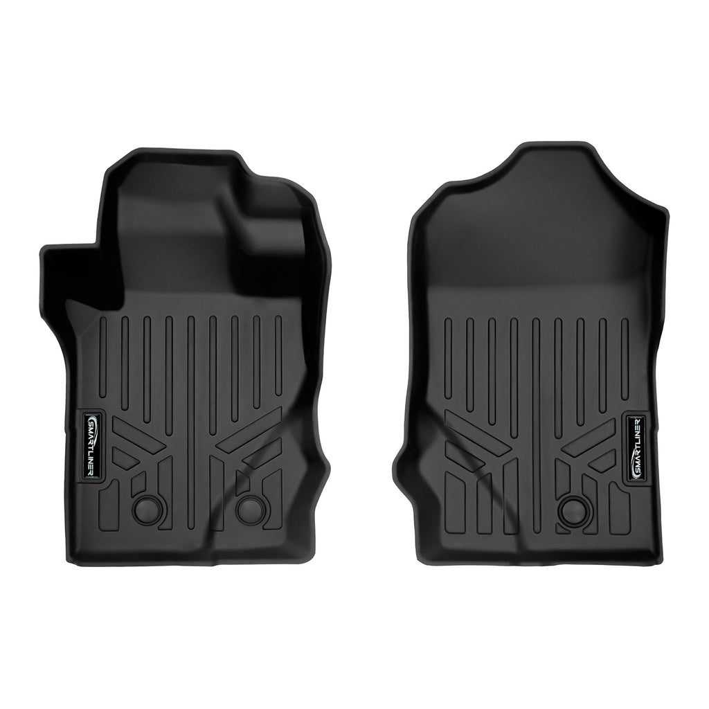 SMARTLINER All Weather Custom Fit 1st Row Floor Mat Liner Set Compatible With 2021-2024 Ford Bronco (SA0566)