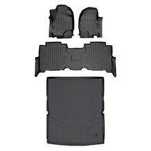 Load image into Gallery viewer, SMARTLINER Floor Mats 2 Rows - Cargo Liner Behind 2nd Row Set Black Compatible With 18-22 Expedition Max/Navigator L - 2nd Row Bench Seat (SA0350/B0351/D0351)