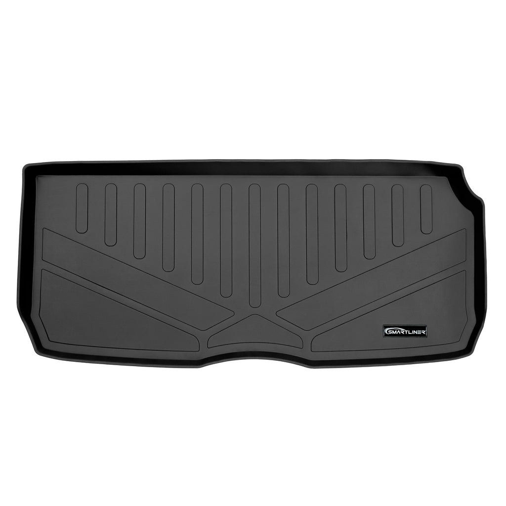 SMARTLINER Cargo Trunk Liner Floor Mat Behind 3rd Row Black 2020-2021 Mercedes-Benz GLS-Class 7 Passenger W/ 2nd Row Bench Seats (SE0498)