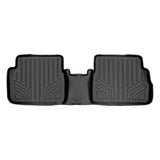 SMARTLINER Custom Fit All Weather Protection Black 2nd Row Liner Compatible With 2009-2013 Toyota Corolla (SB0012)