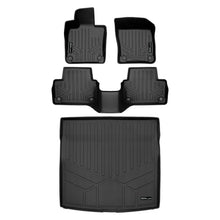 Load image into Gallery viewer, SMARTLINER All Weather Protection Custom Fit Black 2 Row Floor Mats and Cargo Liner Set Compatible With 2019-2023 Volvo S60 (SA0661/B0661/D0691)