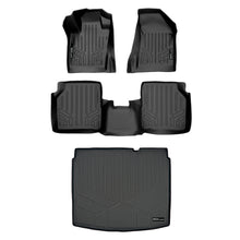 Load image into Gallery viewer, SMARTLINER Floor Mats 2 Rows - Cargo Liner Set Black Compatible With 2017-2021 Compass with Dual Driver Side Floor Hooks (SA0331/B0331/D0361)